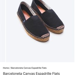 Brand-new in box, Barceloneta Canvas Espadrille Flats