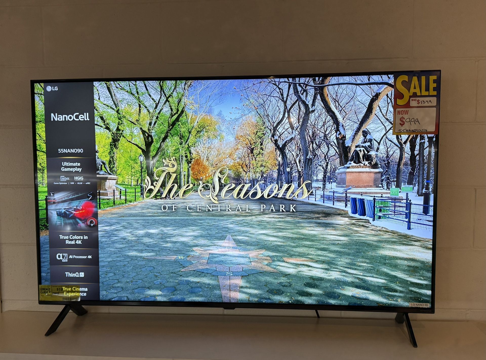 LG 90 Series 55” UHD NanoCell 4K Smart TV