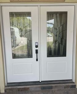EXTERIOR DOUBLE DOOR IN FIBERGLASS