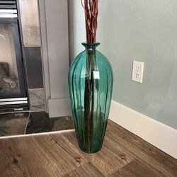 Tall Decorative Vase w/ Twigs