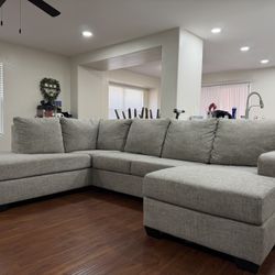 Light Gray Sectional- Free Delivery 