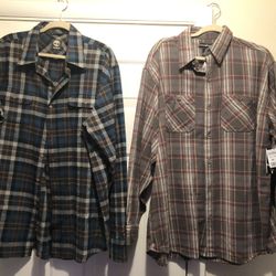 **Price Lowered** Mens Lot of 7 Long Sleeve Shirts….Size L and XL