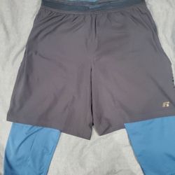 Russel 2 In 1 Shorts Size L