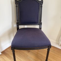 Royal Blue Accent Chairs – Elegant & Sturdy (Set of Two)