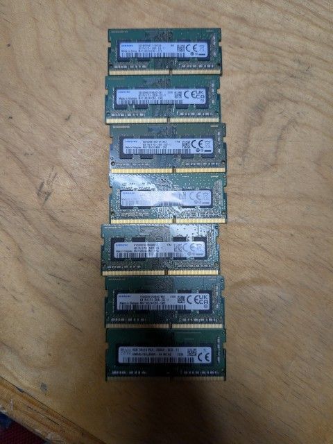 ddr4 Laptop Ram Stick Six Of Them