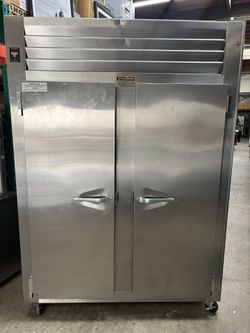 2 door refrigerator stainless steel deep depth full sheet tray nsf Traulsen RHT232 USA works great like new
