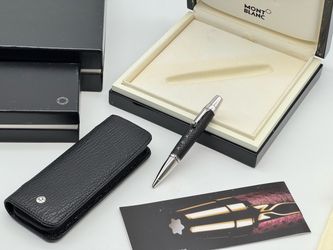 MONTBLANC BOHEME JEWELS DARK PEARL SHARKSKIN BALLPOINT PEN NEW 100% GENUINE RARE
