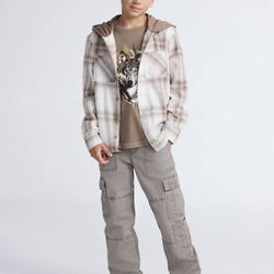 NWT Boys S (6-7) Weekend Academy Straight Fit Cargo Pants