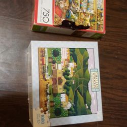 Lot Of Wysockis Jigsaw Puzzles Cats,Americana