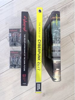 Cyberpunk books and models