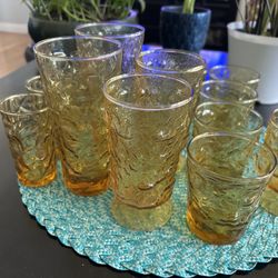 Vintage Amber Glass