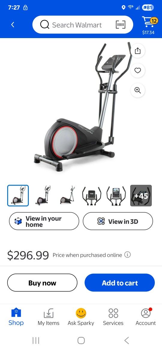 Pro Form Elliptical 
