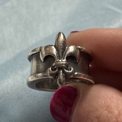 Fleur De Lis Sterling Silver Ring 