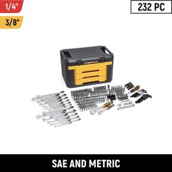 GearWrench 232-Piece SAE/Metric Mechanics Tool Set