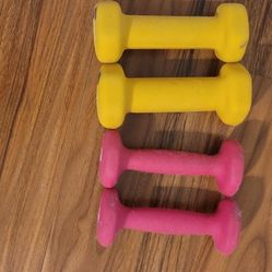 Set of 1 and 2 lb (pound) Weights