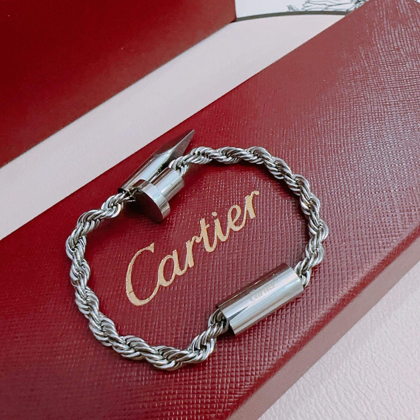 Cartier Classic Nail Bracelet Twisted Wire Bracelet