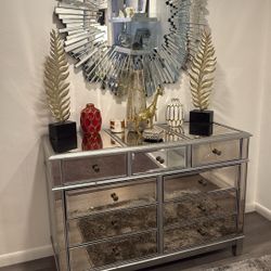 Dresser and mirror