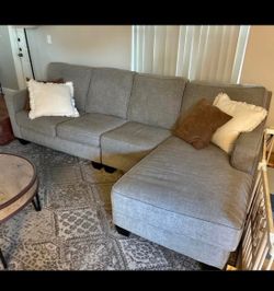 Kevin Charles Grey/Khaki 3 Piece Sectional