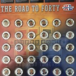 NFL player coin medallions 