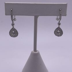White Gold Diamond Earrings 