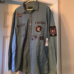 INC DENIM SHIRT