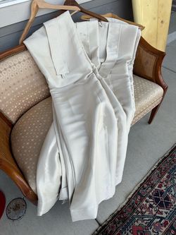 Ivory Curtains 8ft long Four Panels. New.