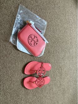 Tory Burch wristlet and sandals