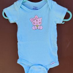 Baby  Bodysuits Short Sleeves 0-3 Months 4 Pack 