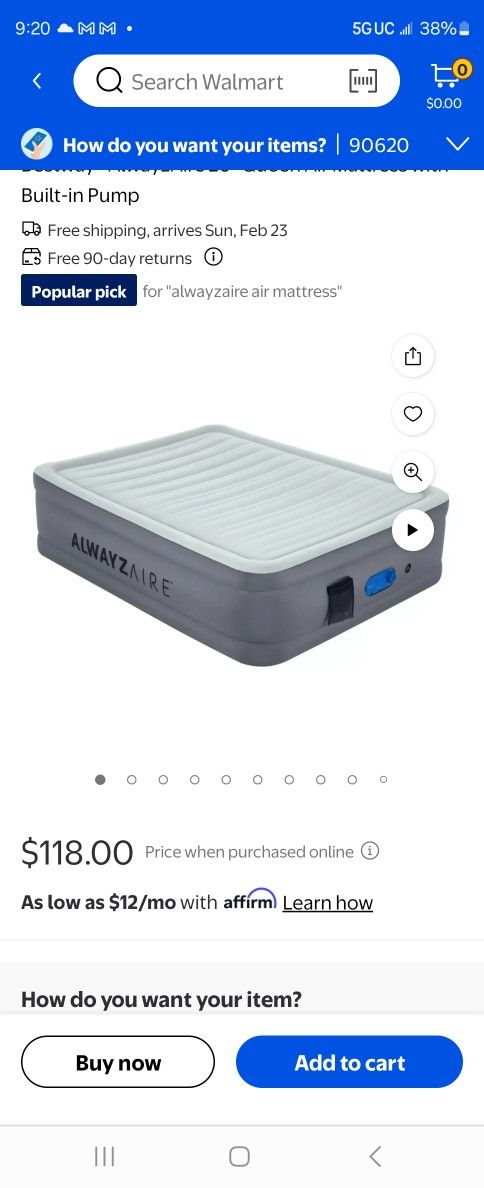 Self Inflating Air Mattress 