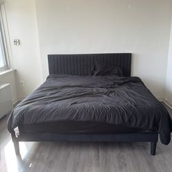 KING BED MATTRESS AND FRAME MUST GO TOMORROW