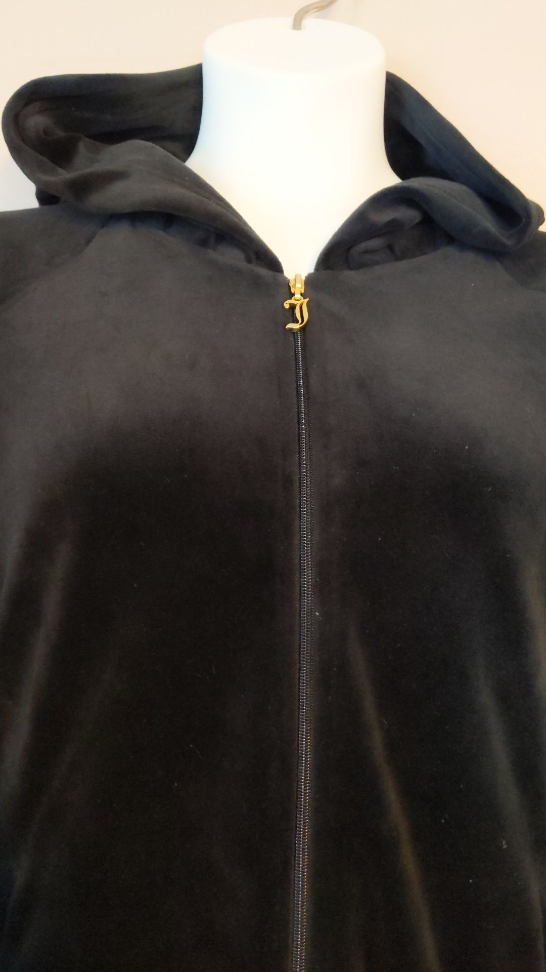 Black juicy couture zip up hoodie