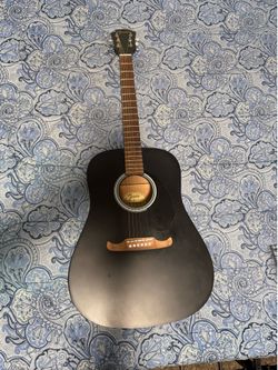 Black Fender 6 string Guitar