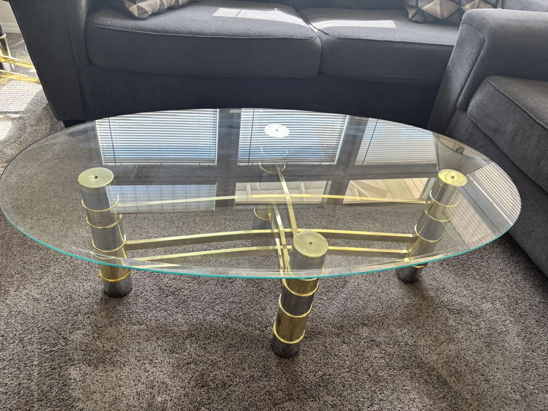 Coffee Table, Side Table And Lamp