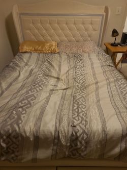 Queen bed and mattress