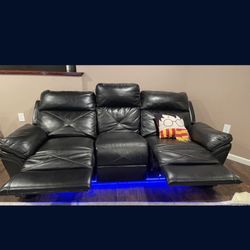 Black Faux Couch