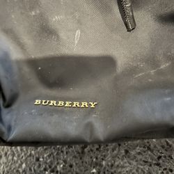 Burberry Black Baby Diaper Bag