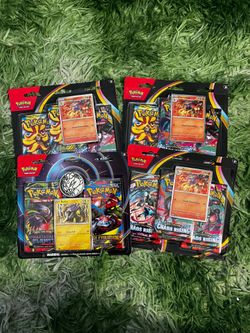 Chaos rising and mega evolution phantasmal flames blister promo card packs