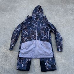 Patagonia Snowbelle H2no Recco Insulated Hooded Ski Suit Jacket Pants Women XL