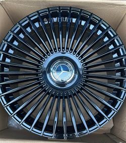 *** Super Deal 21x10" Wheels for Benz GLE 450- Machined Black Or Gloss Black W/Floating Caps. $1,299