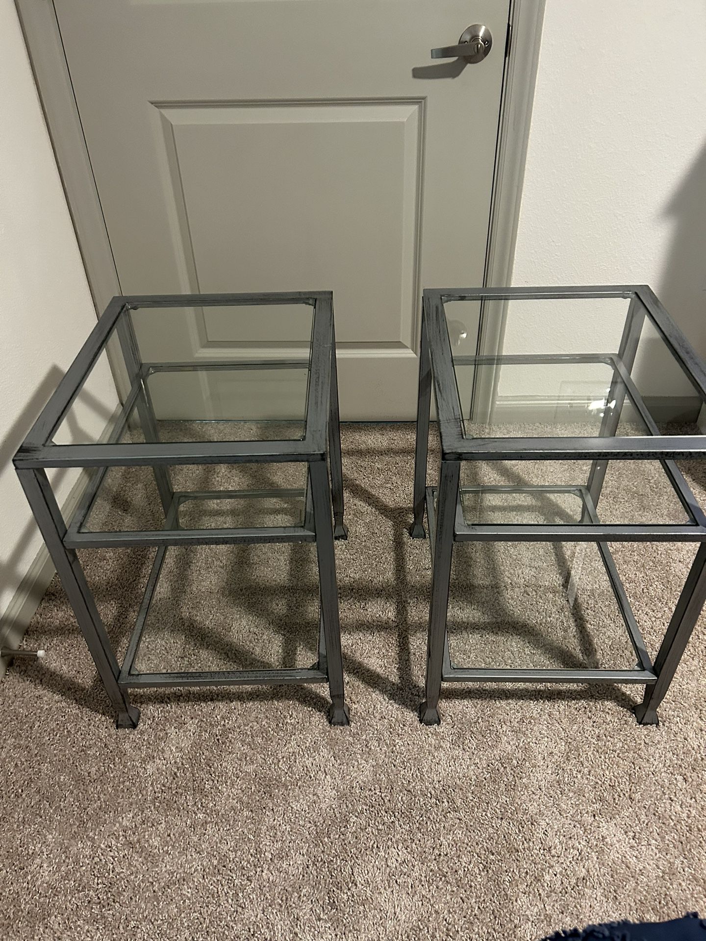 Glass Side Tables 
