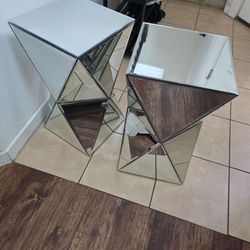 Mirrored furniture bedroom/living room tables (Fingerhut coffee tables)