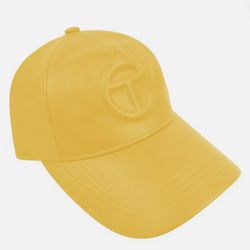 Telfar leather mustard cap