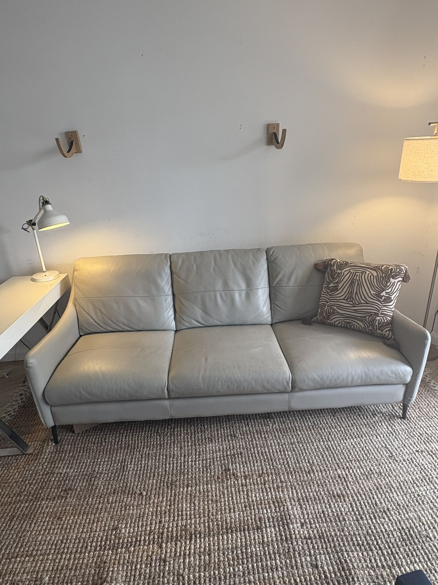 Comfy leather couch