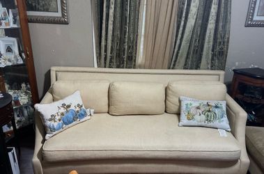 Beige sofa