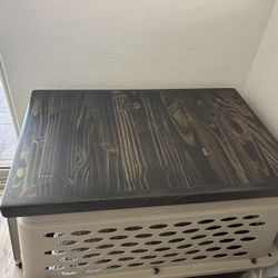 Custom Wood Table Top For Dog Crate