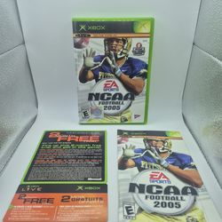 NCAA Football 2005 Xbox (Case + Manual + Xbox Live Insert Only) - No Game