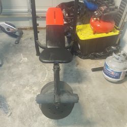 Weight Bench With Some Weights