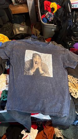 Tupac Graphic Acid Wash T-Shirt