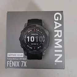 Garmin fēnix 7X Sapphire Solar GPS Watch - Black