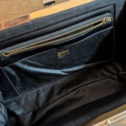 Vintage patent leather clutch purse